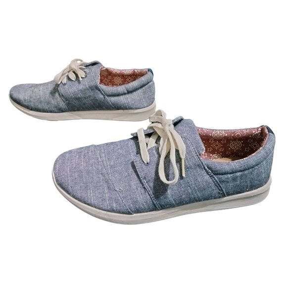 Faded Glory Womens Denim Lightweight Sneakers Memory Foam Insole Size 11 - Picture 4 of 7